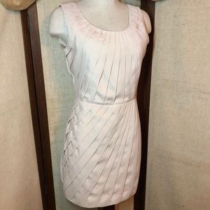 Lush | Pleated Design Cream Dress